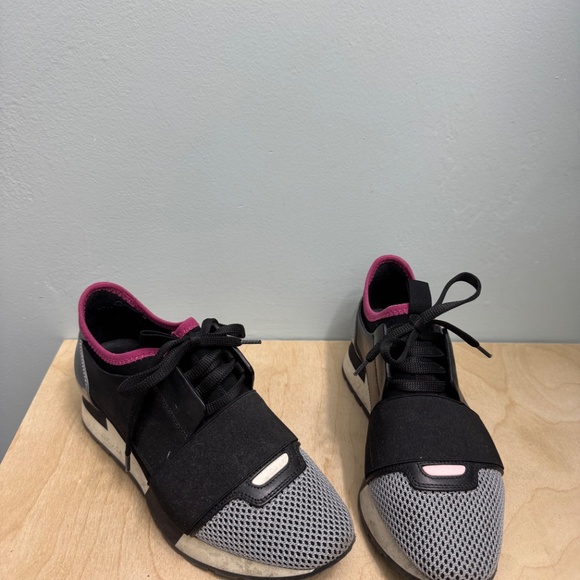 Balenciaga Race Runner Size 36 Black Fabric Leather and Mesh  Balenciaga Race Runner Sneakers - Size 36
